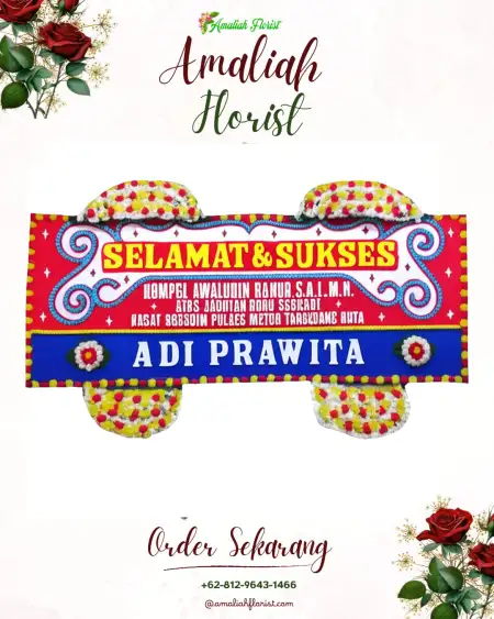 Papan Bunga Ucapan Selamat Bulukerto