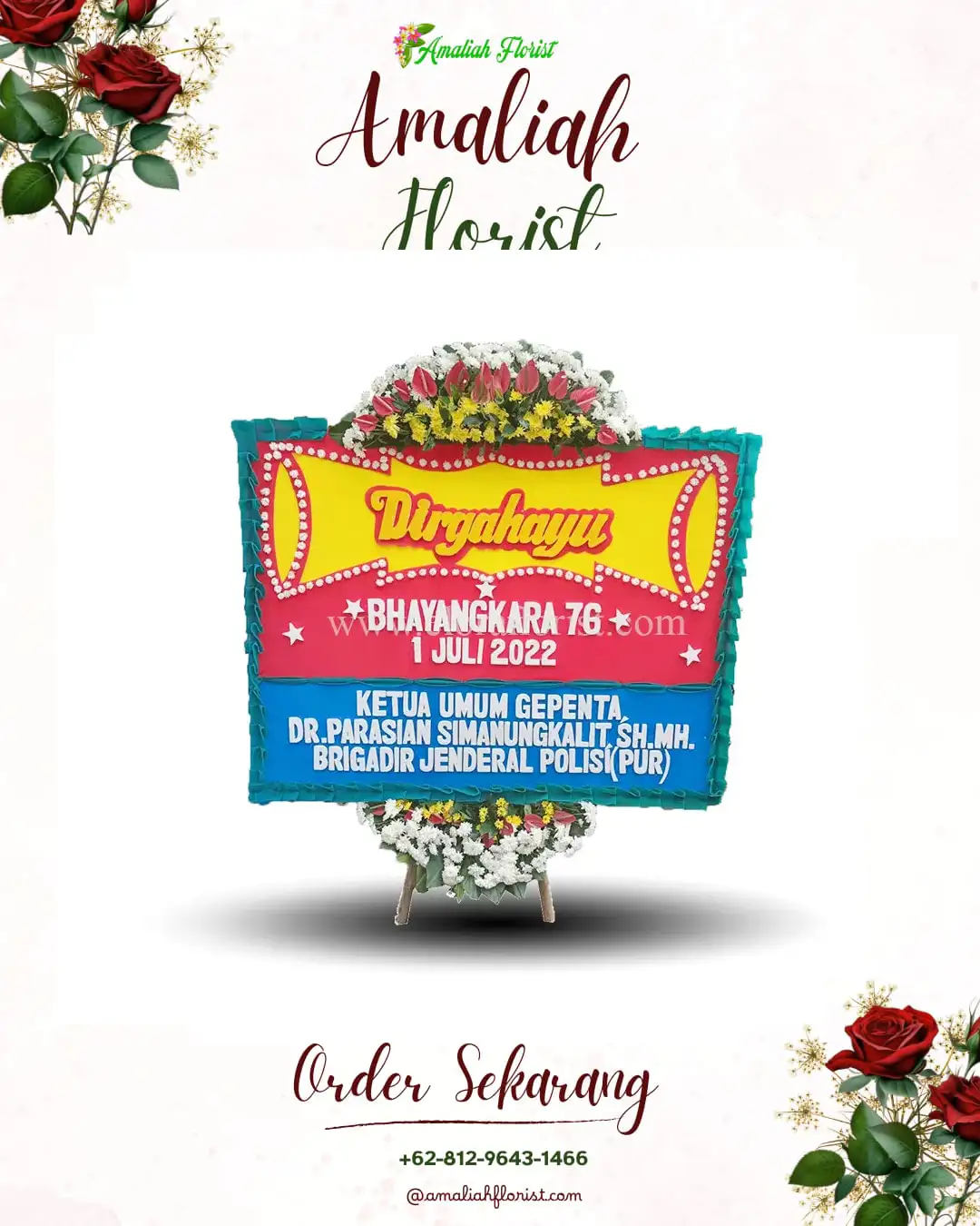 Papan Bunga HUT Ulang Tahun Bulukerto